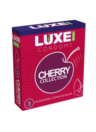 Презервативы с ароматом вишни LUXE Royal Cherry Collection - 3 шт. - Luxe - купить с доставкой в Архангельске