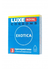 Текстурированные презервативы LUXE Royal Exotica - 3 шт. - Luxe - купить с доставкой в Архангельске
