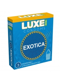 Текстурированные презервативы LUXE Royal Exotica - 3 шт. - Luxe - купить с доставкой в Архангельске