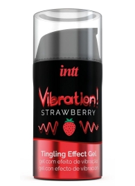 Жидкий интимный гель с эффектом вибрации Vibration! Strawberry - 15 мл. - INTT - купить с доставкой в Архангельске