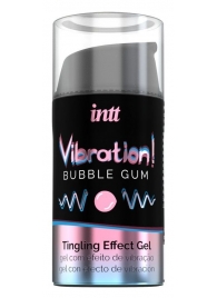 Жидкий интимный гель с эффектом вибрации Vibration! Bubble Gum - 15 мл. - INTT - купить с доставкой в Архангельске