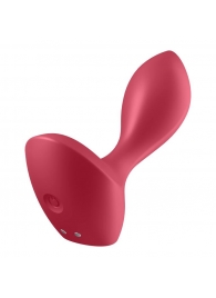 Красный вибромассажёр простаты Satisfyer Backdoor Lover - 14 см. - Satisfyer - в Архангельске купить с доставкой