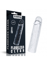 Прозрачная насадка-удлинитель Flawless Clear Penis Sleeve Add 1 - 15,5 см. - Lovetoy - в Архангельске купить с доставкой