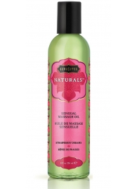 Массажное масло Naturals Strawberry Dreams с ароматом клубники - 236 мл. - Kama Sutra - купить с доставкой в Архангельске