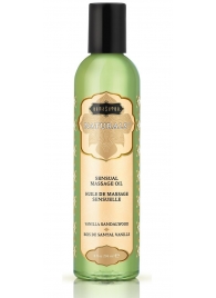 Массажное масло Naturals Vanilla Sandalwood с ароматом ванили и сандала - 236 мл. - Kama Sutra - купить с доставкой в Архангельске