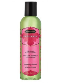 Массажное масло Naturals Strawberry Dreams с ароматом клубники - 59 мл. - Kama Sutra - купить с доставкой в Архангельске