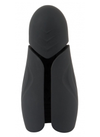 Черный силиконовый вибромастурбатор с нагревом Masturbator with 2 Functions - Orion - в Архангельске купить с доставкой
