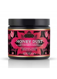 Пудра для тела Honey Dust Body Powder с ароматом клубники - 170 гр. - Kama Sutra - купить с доставкой в Архангельске