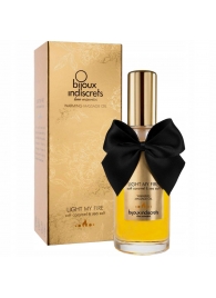 Массажное масло Light My Fire с ароматом карамели - 100 мл. - Bijoux Indiscrets - купить с доставкой в Архангельске