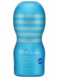 Мастурбатор с охлаждающей смазкой TENGA Original Vacuum Cup Cool - Tenga - в Архангельске купить с доставкой