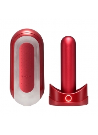 Красный мастурбатор Flip Zero Red   Warmer с подогревом - Tenga - в Архангельске купить с доставкой