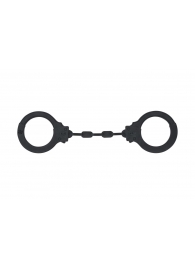 Черные силиконовые наручники Suppression - Lola Games - купить с доставкой в Архангельске
