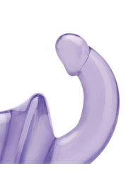 Фиолетовый безремневой страпон Strapless Strap-On - Lux Fetish - купить с доставкой в Архангельске