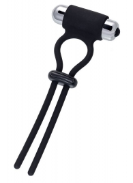 Черное эрекционное лассо на пенис Jat - A-toys - в Архангельске купить с доставкой