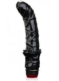 Черный вибромассажер простаты 6  Premium Prostate Massager - BlueLine - в Архангельске купить с доставкой