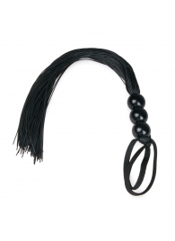 Черная силиконовая плеть Silicone Whip - 32 см. - Easy toys - купить с доставкой в Архангельске