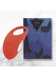 Красное кольцо с вибрацией Thor Cockring - FeelzToys - в Архангельске купить с доставкой