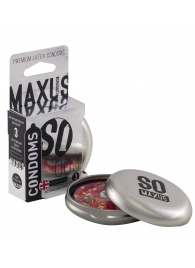 Экстремально тонкие презервативы в железном кейсе MAXUS Extreme Thin - 3 шт. - Maxus - купить с доставкой в Архангельске