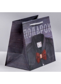 Ламинированный квадратный пакет «Мужской стиль» - 14 х 14 х 9 см. - Сима-Ленд - купить с доставкой в Архангельске