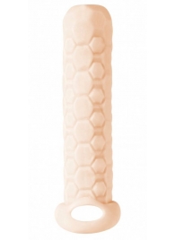 Телесный фаллоудлинитель Homme Long - 13,5 см. - Lola Games - в Архангельске купить с доставкой