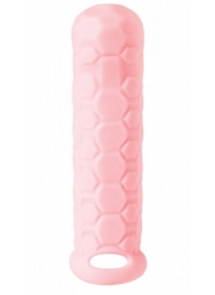 Розовый фаллоудлинитель Homme Long - 15,5 см. - Lola Games - в Архангельске купить с доставкой