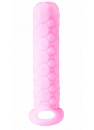 Розовый фаллоудлинитель Homme Long - 13,5 см. - Lola Games - в Архангельске купить с доставкой