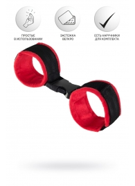 Красно-черные велюровые оковы Anonymo - ToyFa - купить с доставкой в Архангельске