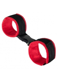 Красно-черные велюровые оковы Anonymo - ToyFa - купить с доставкой в Архангельске