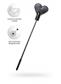 Черный стек со шлепком в форме сердца Anonymo - 35 см. - ToyFa - купить с доставкой в Архангельске