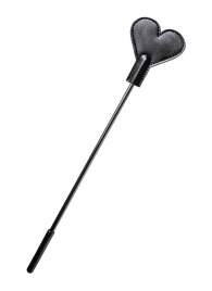 Черный стек со шлепком в форме сердца Anonymo - 35 см. - ToyFa - купить с доставкой в Архангельске