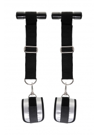 Черно-серебристые фиксаторы для рук на дверь Anonymo - ToyFa - купить с доставкой в Архангельске