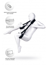 Черные кожаные стропы для фиксации Anonymo - ToyFa - купить с доставкой в Архангельске