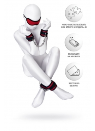 Красно-черный бондажный набор Anonymo - ToyFa - купить с доставкой в Архангельске