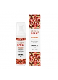 Разогревающее массажное масло  с ароматом клубники Gourmet Strawberry - 50 мл. - Exsens - купить с доставкой в Архангельске