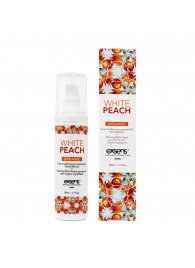 Разогревающее массажное масло Gourmet White Peach Organic с органическими ингредиентами - 50 мл. - Exsens - купить с доставкой в Архангельске