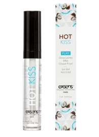 Блеск для губ Hot Kiss Coconut с ароматом кокоса - 7 мл. - Exsens - купить с доставкой в Архангельске