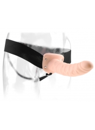 Полый страпон 8  Hollow Strap-On телесного цвета - 19 см. - Pipedream - купить с доставкой в Архангельске