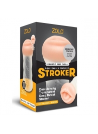 Мастурбатор-ротик ZOLO DEEP THROAT - Zolo - в Архангельске купить с доставкой