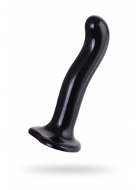 Черный стимулятор для пар P G-Spot Dildo Size M - 18 см. - Strap-on-me - в Архангельске купить с доставкой