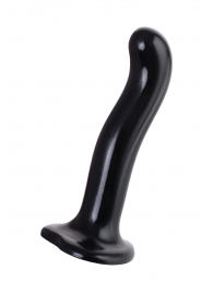 Черный стимулятор для пар P G-Spot Dildo Size L - 19 см. - Strap-on-me - в Архангельске купить с доставкой