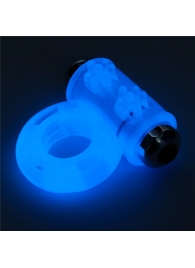 Голубое, светящееся в темноте эрекционное виброкольцо Lumino Play Vibrating Penis Ring - Lovetoy - в Архангельске купить с доставкой