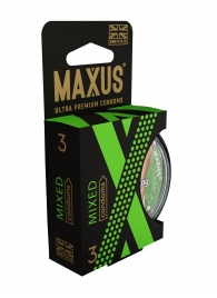 Презервативы в пластиковом кейсе MAXUS AIR Mixed - 3 шт. - Maxus - купить с доставкой в Архангельске