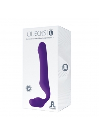 Фиолетовый безремневой страпон Queens L - Adrien Lastic - купить с доставкой в Архангельске