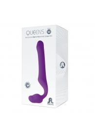 Лиловый безремневой страпон Queens M - Adrien Lastic - купить с доставкой в Архангельске