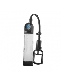 Прозрачная вакуумная помпа с манометром Deluxe Penis Pump - Dream Toys - в Архангельске купить с доставкой