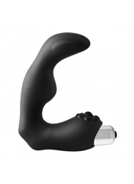 Черный вибромассажер простаты FantASStic Vibrating Prostate Massager - 11,3 см. - Dream Toys - в Архангельске купить с доставкой