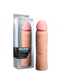Телесная фаллическая насадка на пенис Magnum Xtender - 23 см. - Blush Novelties - в Архангельске купить с доставкой