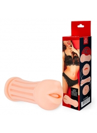 Двусторонний мастурбатор - ротик и вагина - Bior toys - в Архангельске купить с доставкой