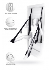 Черные секс-качели на дверь Anonymo №0505 - ToyFa - купить с доставкой в Архангельске