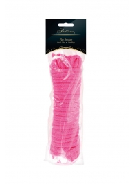 Розовая веревка для связывания Sweet Caress Rope - 10 метров - Sweet Caress - купить с доставкой в Архангельске